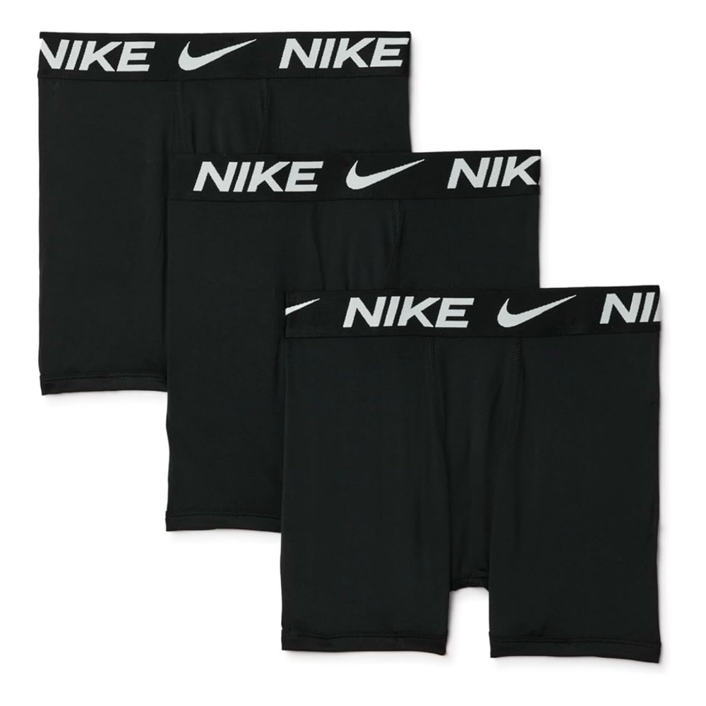 Nike Dri-FIT Essential Micro Boxer Briefs - Black 3pack Youth Large 14-16 NEW